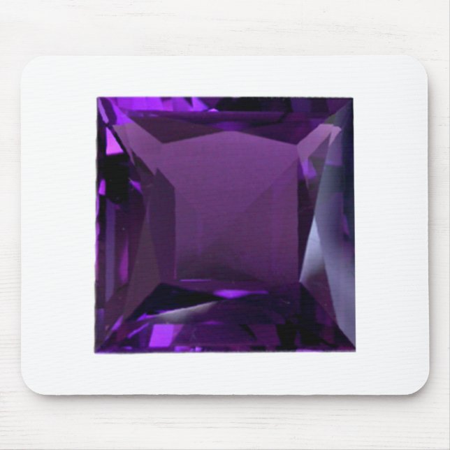 Alfombrilla De Ratón Amethyst Gemstone Purple (Frente)