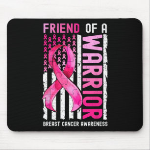Alfombrilla De Ratón Amigo De Un Guerrero De Cáncer De Mama Usa Flag Aw