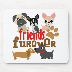 Alfombrilla De Ratón Amigos Cachorros de perros de Furever