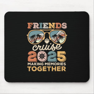 Alfombrilla De Ratón Amigos del equipo de crucero 2025 haciendo recuerd