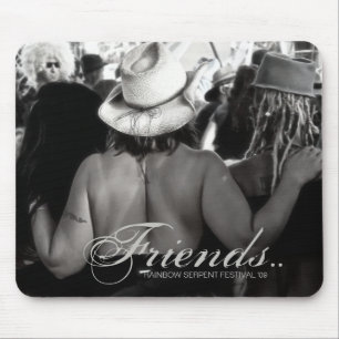 Alfombrilla De Ratón Amigos en el serpiente arcoiris 09 Mousepad