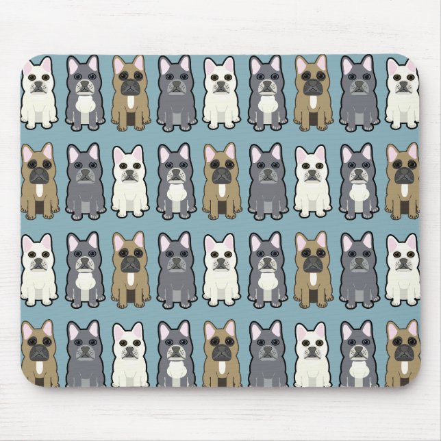 Alfombrilla De Ratón Amigos Frenchie (Frente)