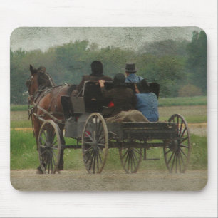 Alfombrilla De Ratón Amish Family Outing