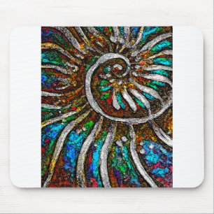Alfombrilla De Ratón Ammonite Abstract