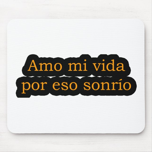 Alfombrilla De Ratón Amo 12,01 de Frases (Frente)
