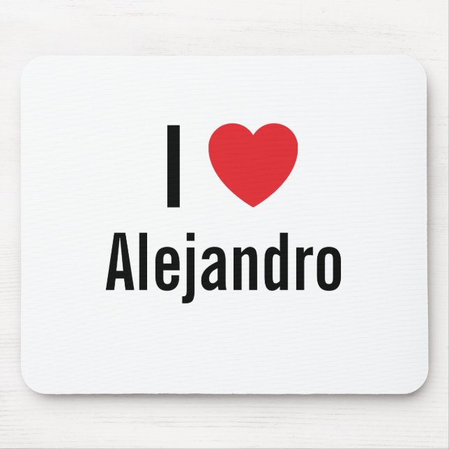 Alfombrilla De Ratón Amo a Alejandro (Frente)