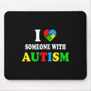 Alfombrilla De Ratón Amo A Alguien Con Autismo Que Corazón El Autismo N