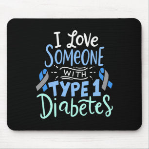 Alfombrilla De Ratón Amo A Alguien Con Diabetes Tipo 1 2