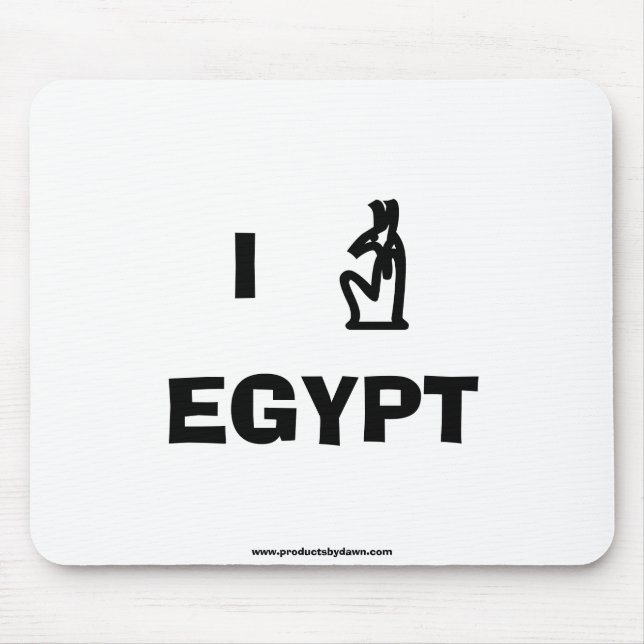 Alfombrilla De Ratón Amo a Egipto Mousepad (Frente)