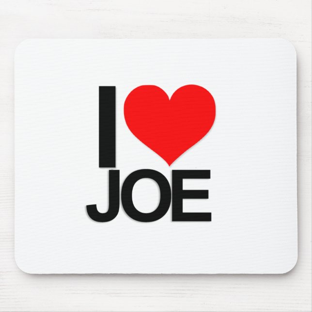 Alfombrilla De Ratón Amo a Joe Mousepad (Frente)