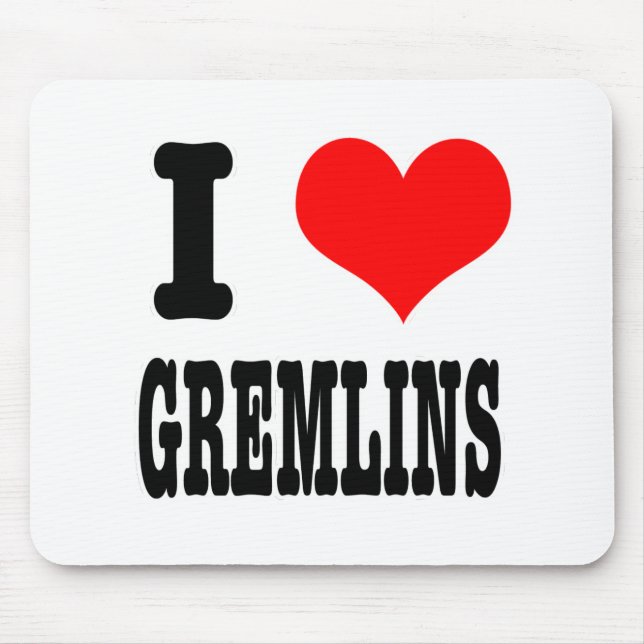 ALFOMBRILLA DE RATÓN AMO A LOS GREMLINS (Frente)