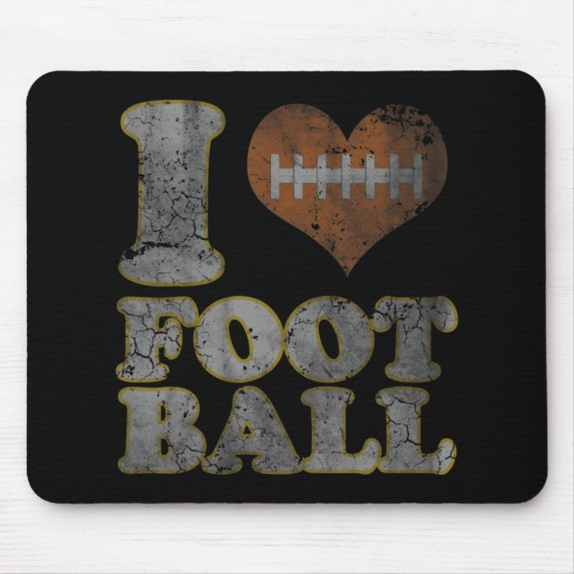 Alfombrilla De Ratón Amo A Los Hombres Fútbol Mujeres Niños (Frente)