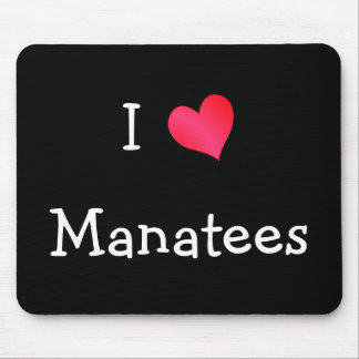 Alfombrilla De Ratón Amo a los Manatíes