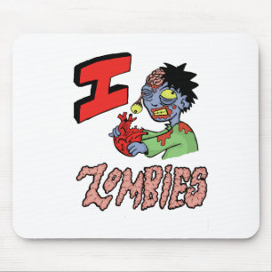 Alfombrilla De Ratón AMO A LOS ZOMBIS acabados 3