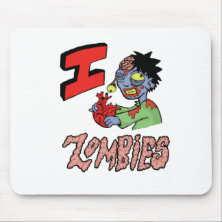 Alfombrilla De Ratón AMO A LOS ZOMBIS acabados 3
