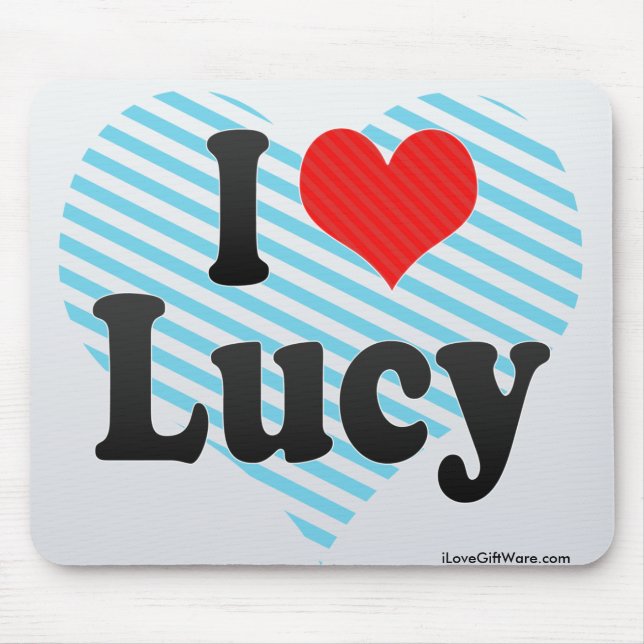 Alfombrilla De Ratón Amo a Lucy (Frente)