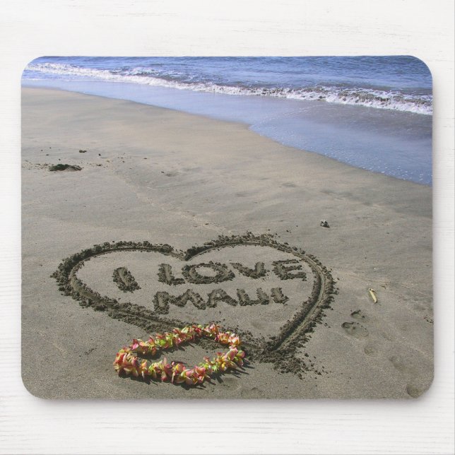 Alfombrilla De Ratón Amo a Maui (Frente)