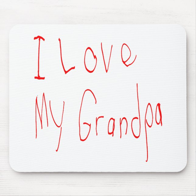 Alfombrilla De Ratón ¡Amo a mi abuelo! Mousepad (Frente)