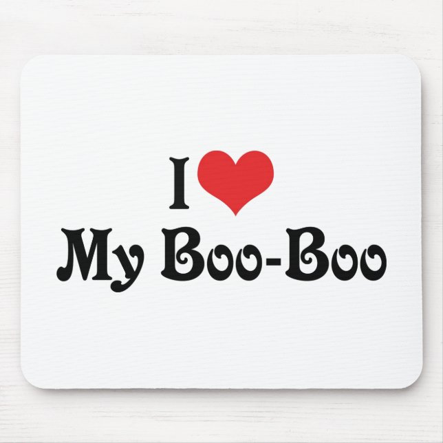 Alfombrilla De Ratón Amo a mi Boo Boo (Frente)