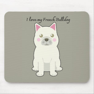 Alfombrilla De Ratón Amo a mi Bulldog Francés