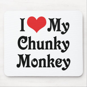 Alfombrilla De Ratón Amo a mi Chunky Monkey