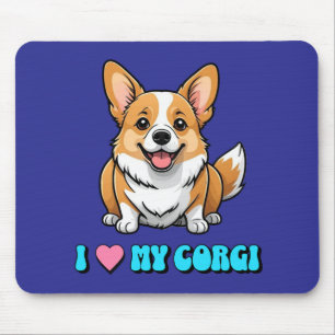 Alfombrilla De Ratón Amo a mi Corgi