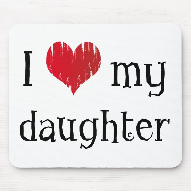 Alfombrilla De Ratón Amo a mi hija (Frente)