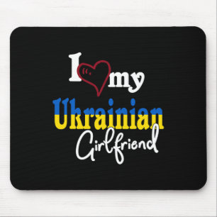 Alfombrilla De Ratón Amo a mi novia ucraniana Diseño artístico Ukr