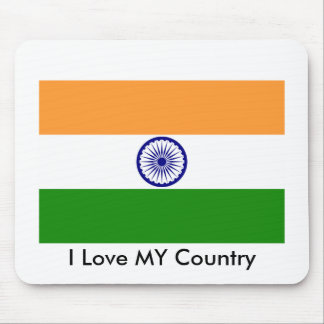 Alfombrilla De Ratón Amo a mi país, India