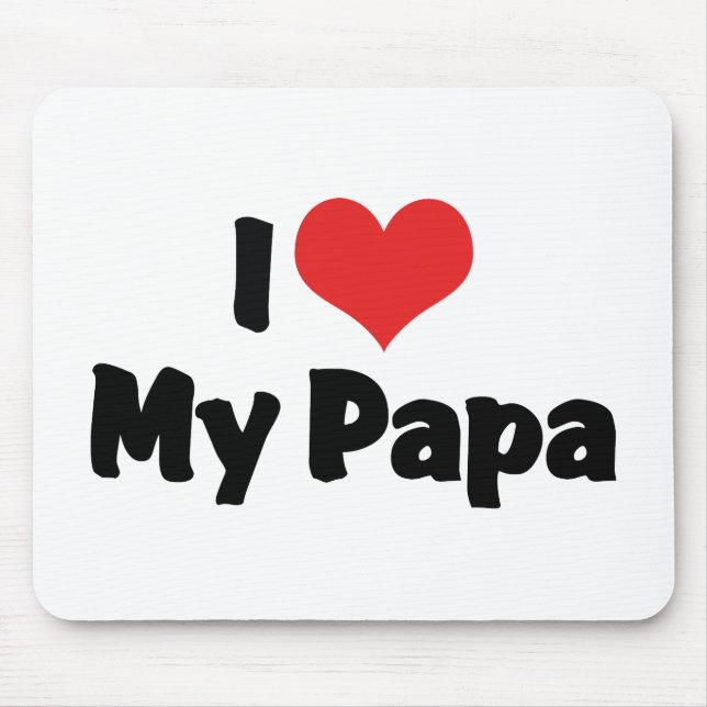 Alfombrilla De Ratón Amo a mi papá (Frente)