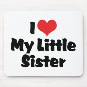 Alfombrilla De Ratón Amo A Mi Pequeña Hermana