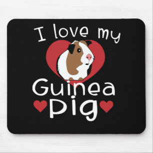 Alfombrilla De Ratón Amo a mis amantes de los cerdos de Guinea