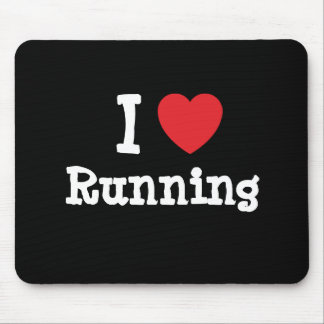 Alfombrilla De Ratón Amo a Running personalizado personalizado