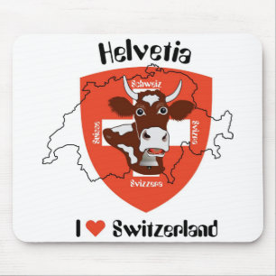 Alfombrilla De Ratón Amo a Suiza Mauspad