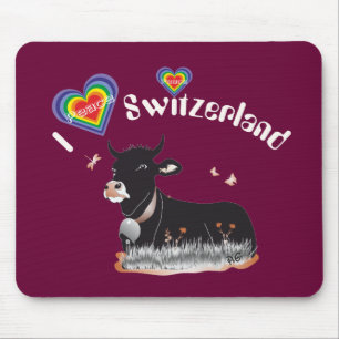 Alfombrilla De Ratón Amo a Suiza Mauspad