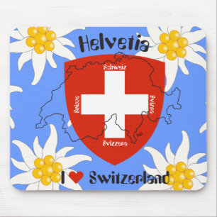 Alfombrilla De Ratón Amo a Suiza Mauspad