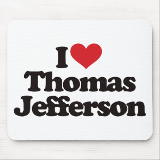 Alfombrilla De Ratón Amo a Thomas Jefferson