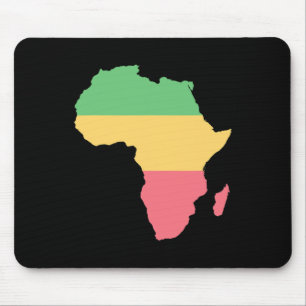 Alfombrilla De Ratón Amo África, un continente de color rosta