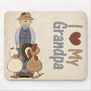 Alfombrilla De Ratón Amo al abuelo Mousepad