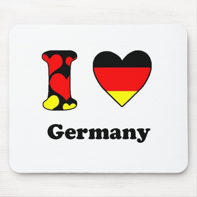 Alfombrilla De Ratón Amo Alemania (Frente)