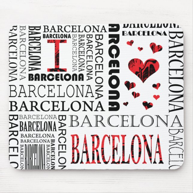 Alfombrilla De Ratón Amo Barcelona Mousepad (Frente)