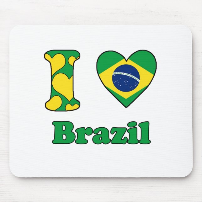 Alfombrilla De Ratón Amo Brasil (Frente)