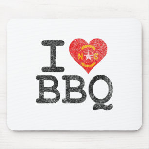 Alfombrilla De Ratón Amo Carolina Del Norte Bbq I Heart Nc Byrbecue Sau