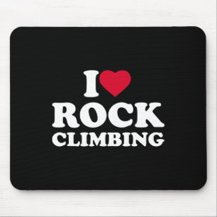 Alfombrilla De Ratón Amo Corazón Escalada de Rocas Amante Escalador Bou