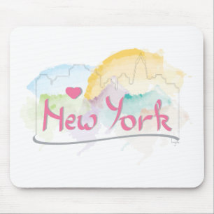 Alfombrilla De Ratón Amo (corazón) Nueva York, Nueva York