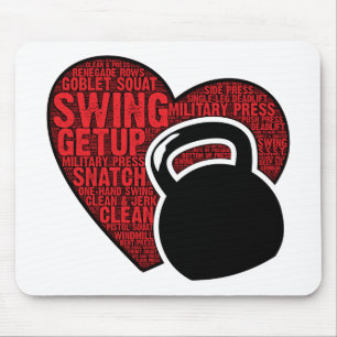 ALFOMBRILLA DE RATÓN AMO DISEÑO DE KETTLEBELL