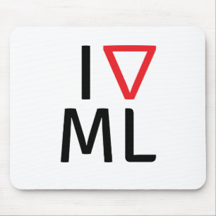 Alfombrilla De Ratón Amo el aprendizaje de máquina