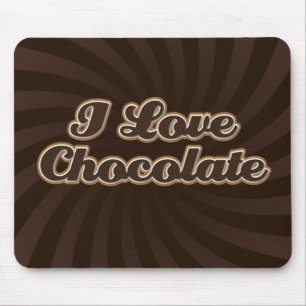 Alfombrilla De Ratón Amo el chocolate Mousepad