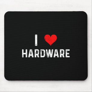 Alfombrilla De Ratón Amo el Hardware - Corazón Pc Gamer Juegos Construi