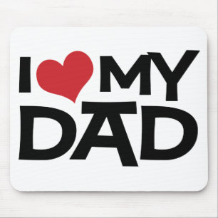 Alfombrilla De Ratón Amo el mi día de padre del papá Mousepad